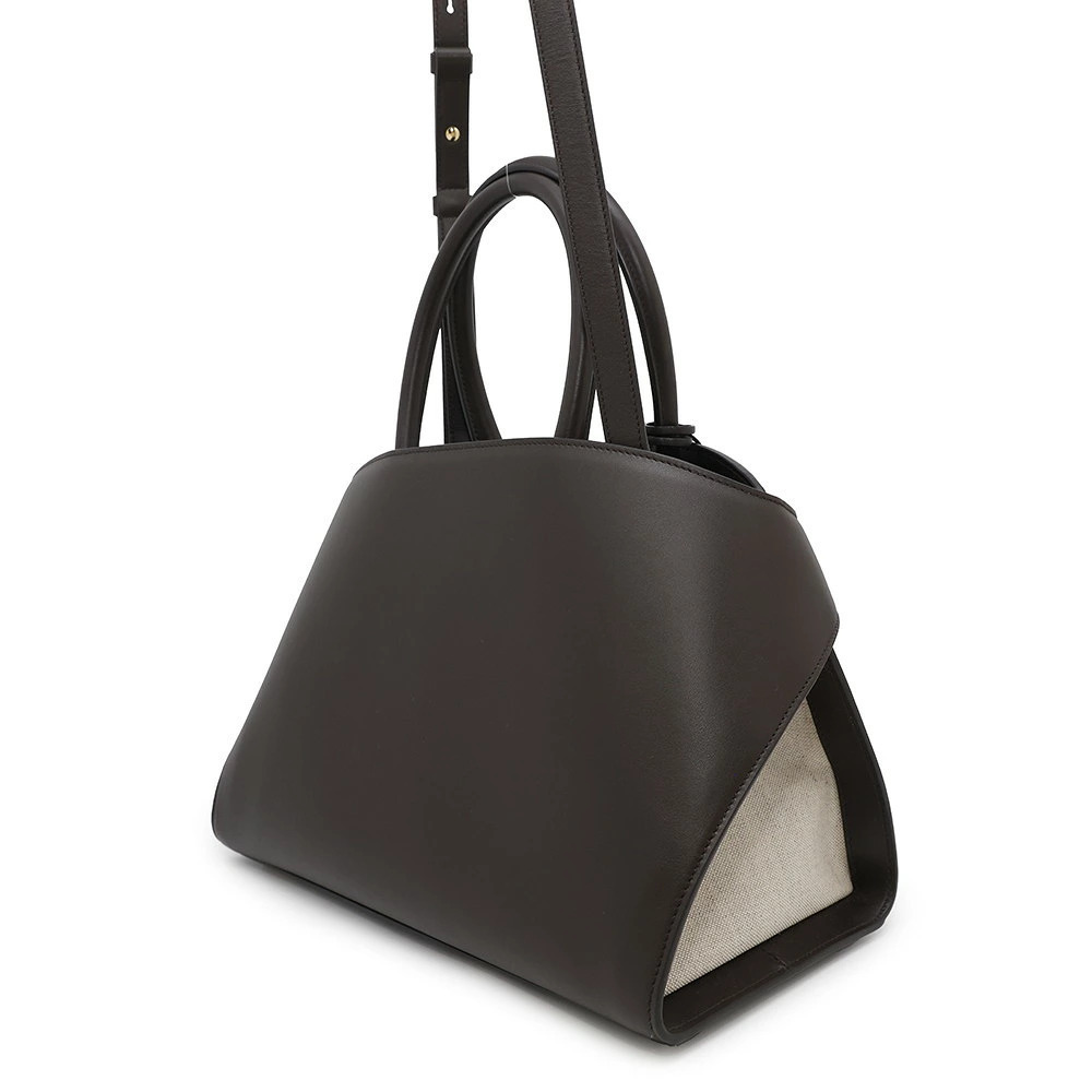 Salvatore Ferragamo canvas Hug bag handbag calf leather